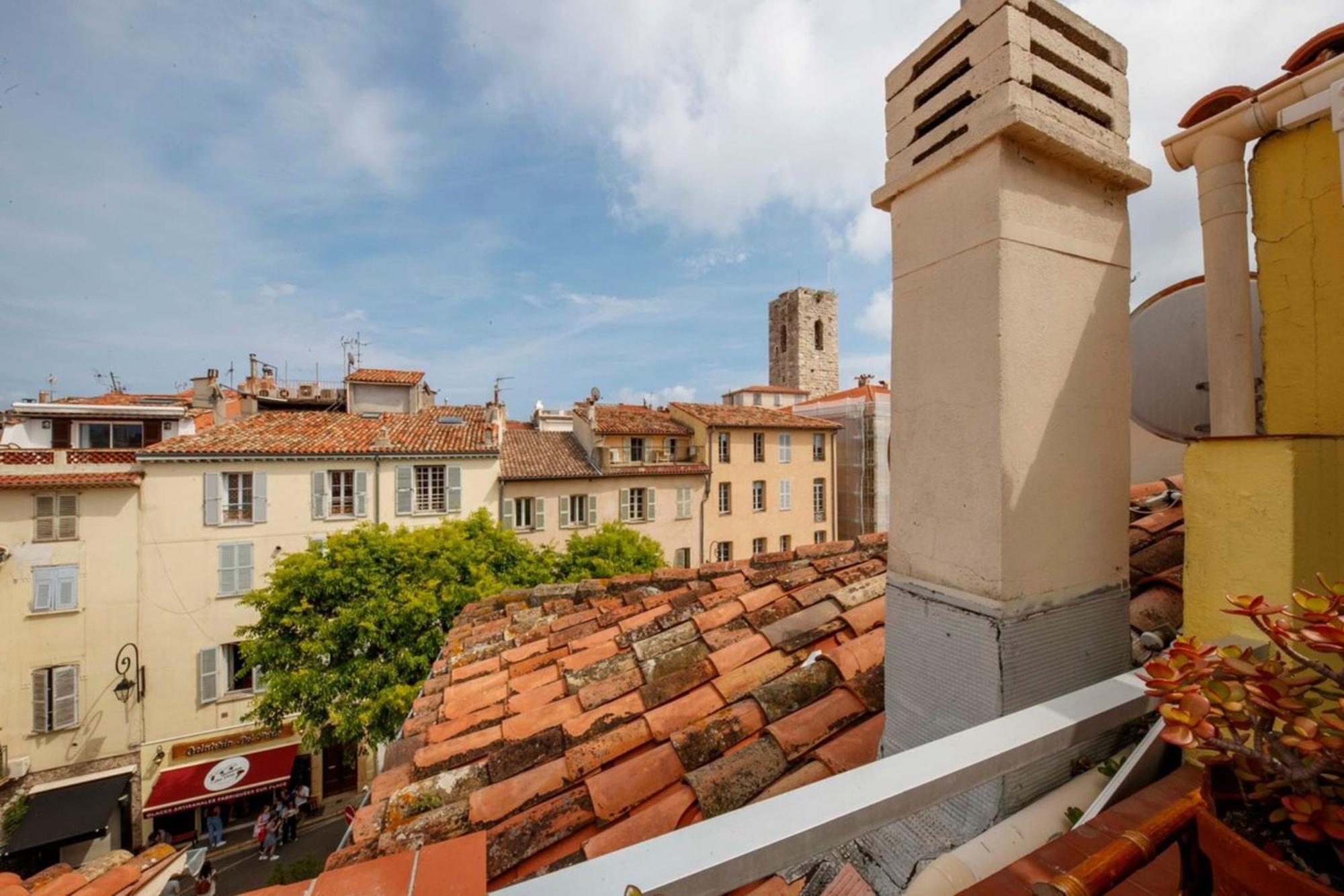06M - Old Antibes Beautiful Duplex Terrace With Sea View Apartman Kültér fotó