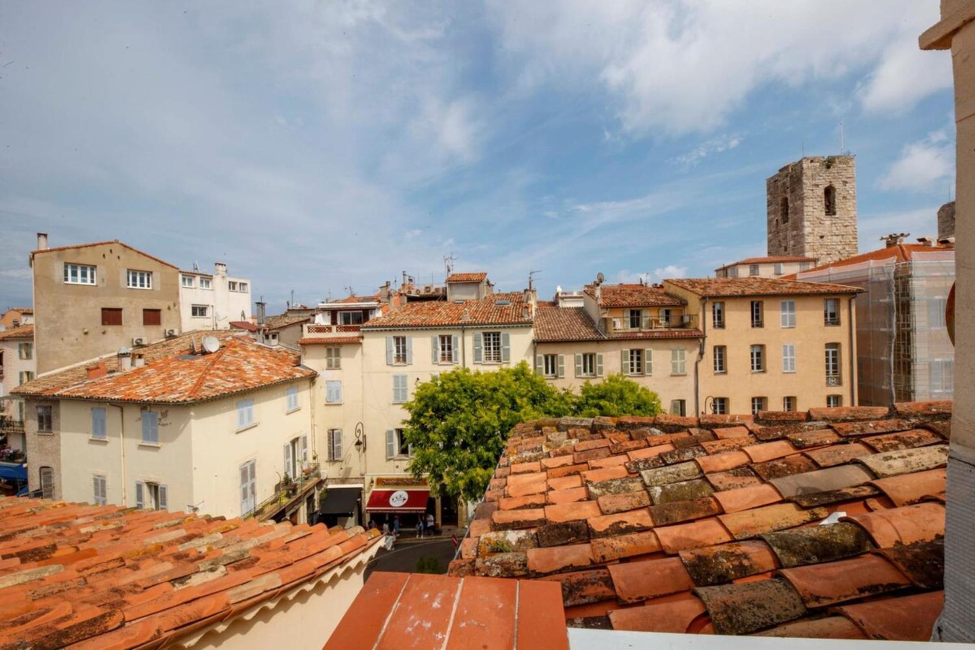 06M - Old Antibes Beautiful Duplex Terrace With Sea View Apartman Kültér fotó