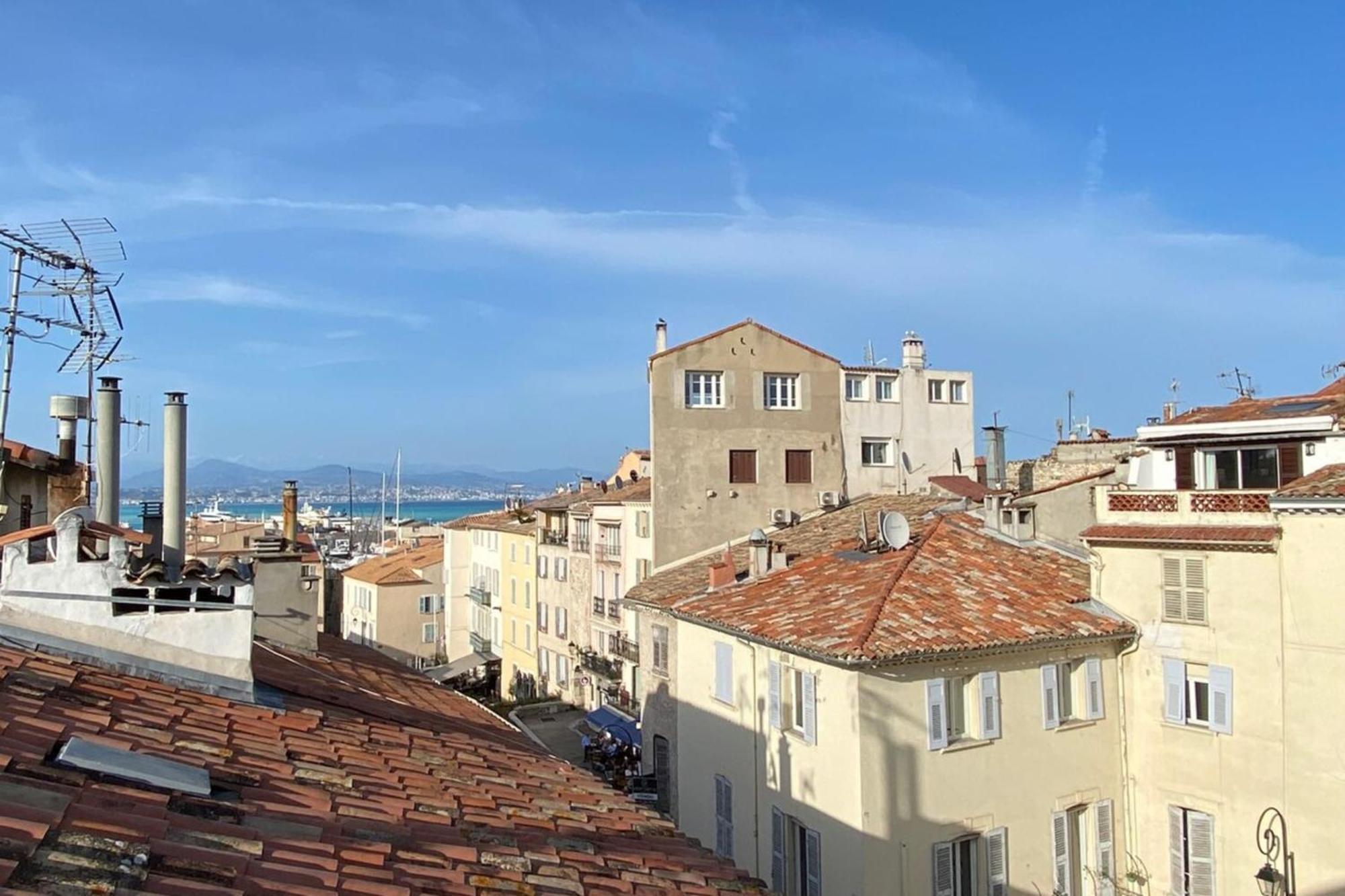06M - Old Antibes Beautiful Duplex Terrace With Sea View Apartman Kültér fotó