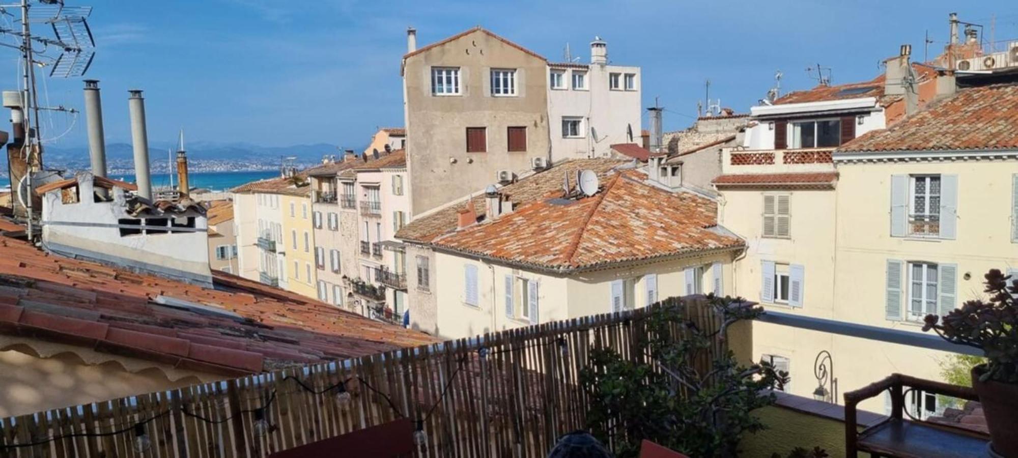 06M - Old Antibes Beautiful Duplex Terrace With Sea View Apartman Kültér fotó