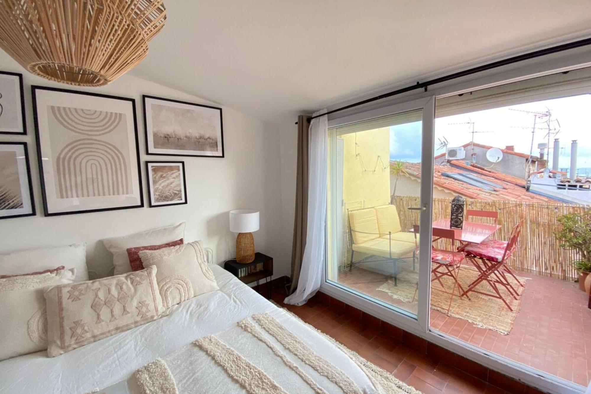 06M - Old Antibes Beautiful Duplex Terrace With Sea View Apartman Kültér fotó