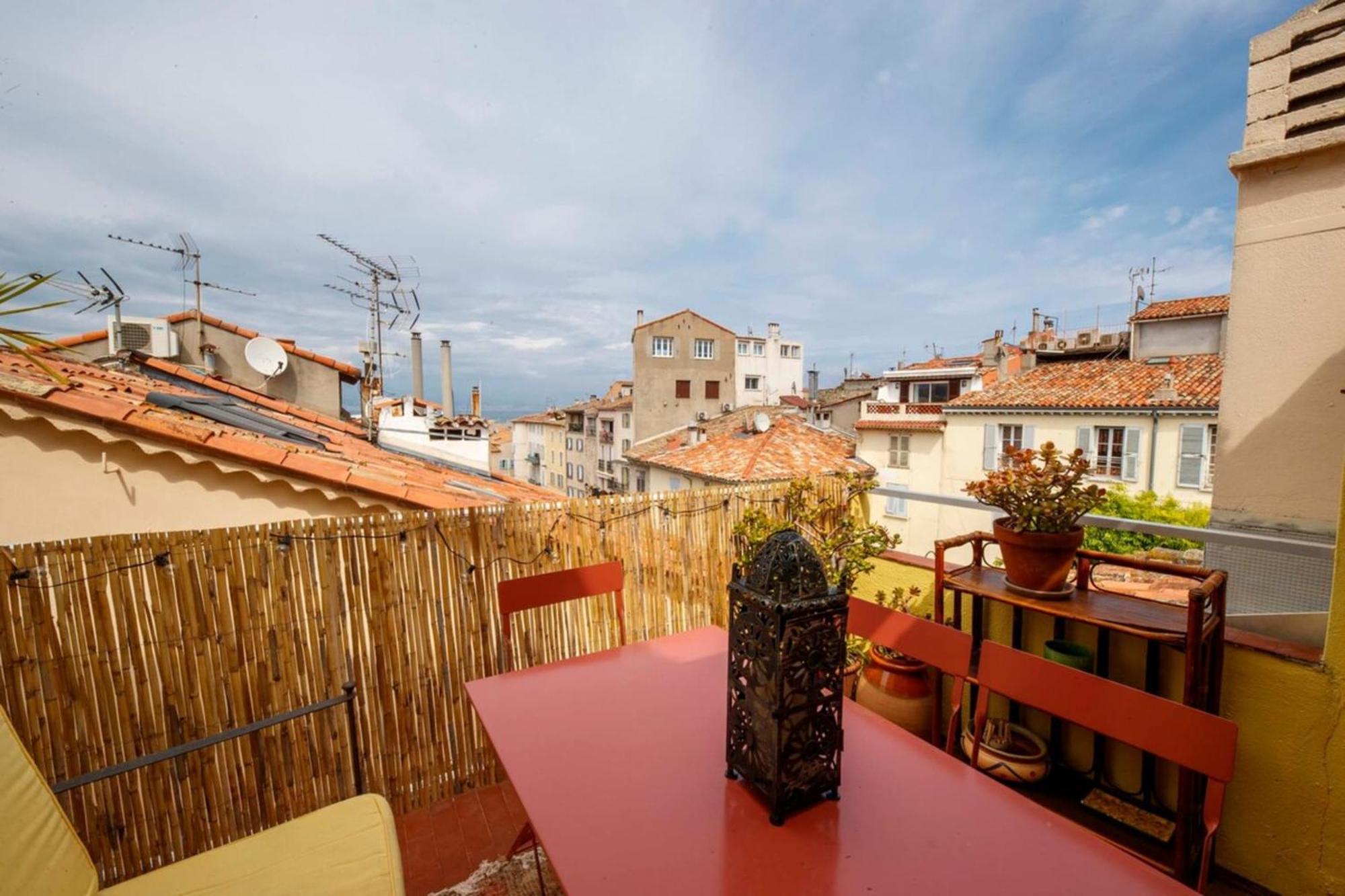 06M - Old Antibes Beautiful Duplex Terrace With Sea View Apartman Kültér fotó