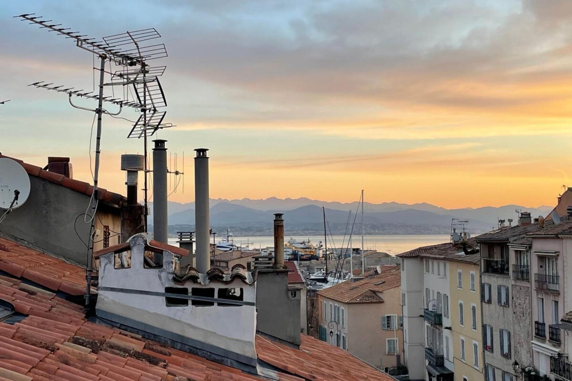 06M - Old Antibes Beautiful Duplex Terrace With Sea View Apartman Kültér fotó